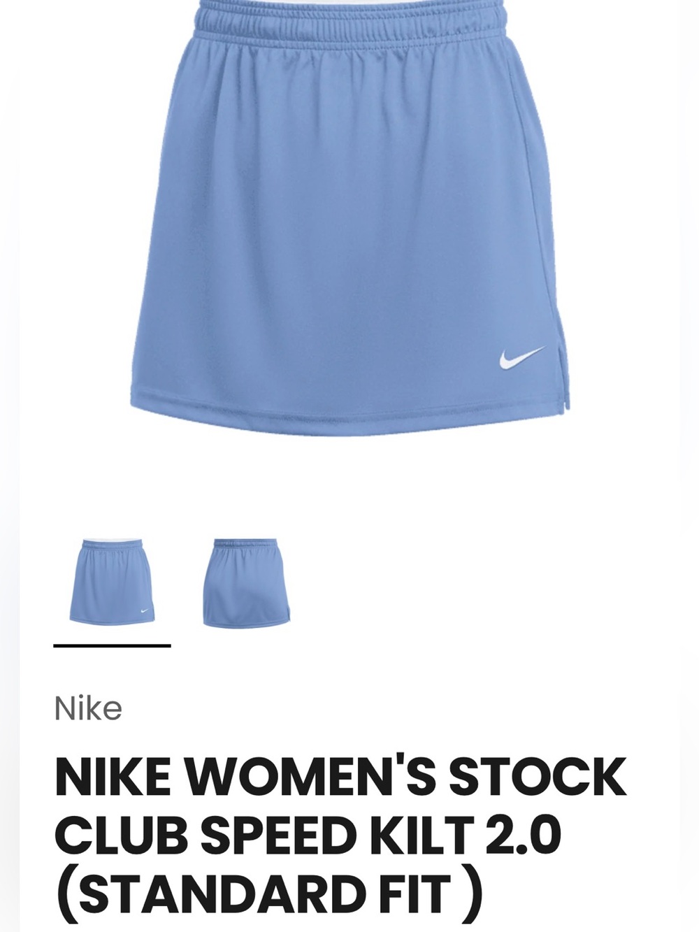 Women’s Nike Light Blue Athletic Skirt.